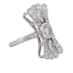 Bague en or blanc et diamants - Castafiore