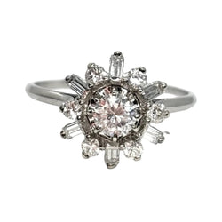 Bague en or blanc et diamants - Castafiore