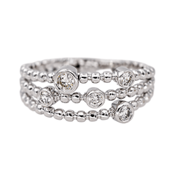 Bague en or blanc et diamants - Castafiore