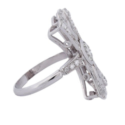 Bague en or blanc et diamants - Castafiore