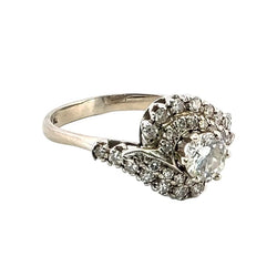 Bague en or blanc et diamants - Castafiore