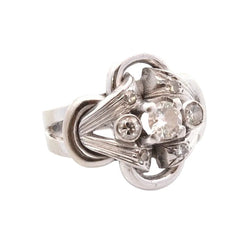 Bague en or blanc et diamants - Castafiore
