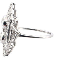 Bague en or blanc et diamants - Castafiore