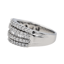 Bague en or blanc et diamants - Castafiore
