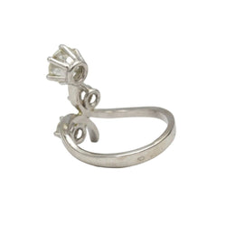 Bague en or blanc et diamants - Castafiore