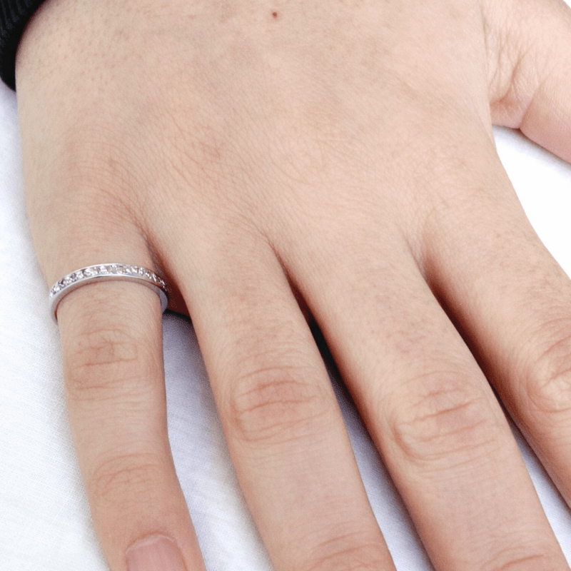Bague en or blanc et diamants - Castafiore