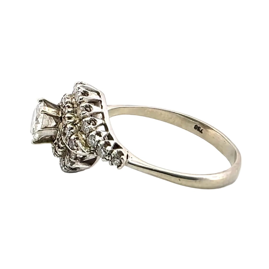 Bague en or blanc et diamants - Castafiore