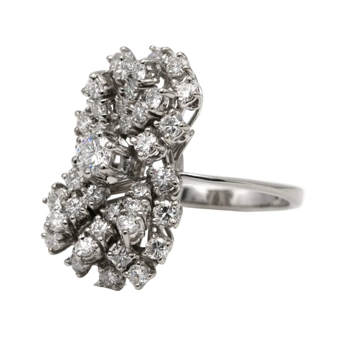 Bague en or blanc et diamants - Castafiore