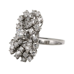 Bague en or blanc et diamants - Castafiore