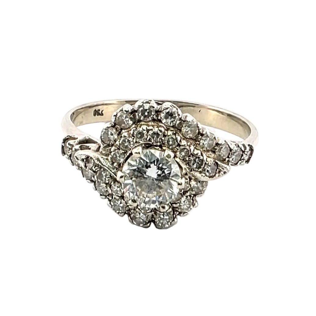 Bague en or blanc et diamants - Castafiore