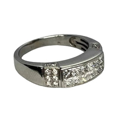 Bague en or blanc et diamants - Castafiore