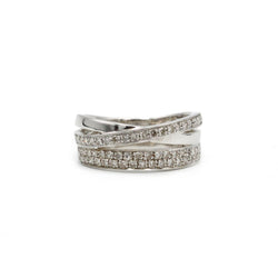 Bague en or blanc et diamants - Castafiore