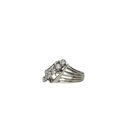 Bague en or blanc et diamants - Castafiore