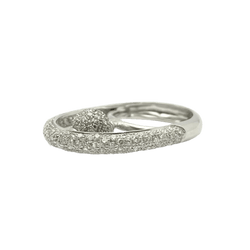 Bague en or blanc et diamants - Castafiore