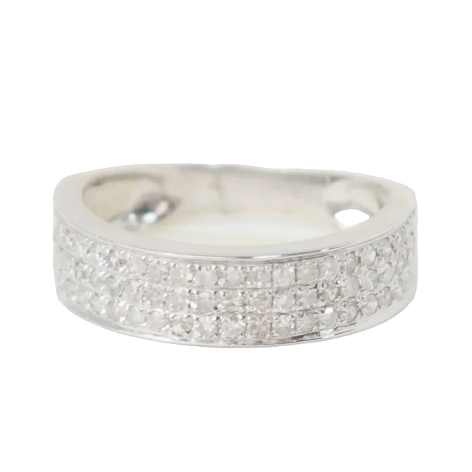 Bague en or blanc et diamants - Castafiore