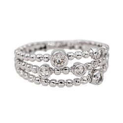 Bague en or blanc et diamants - Castafiore