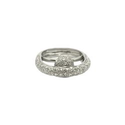 Bague en or blanc et diamants - Castafiore