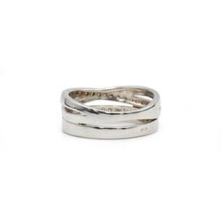 Bague en or blanc et diamants - Castafiore