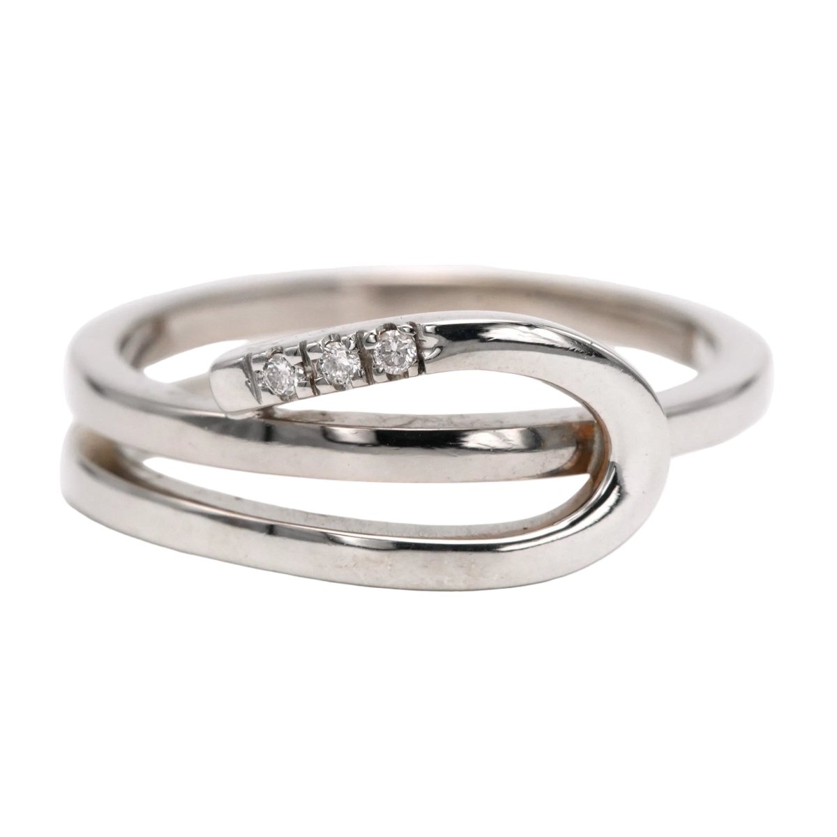 Bague en or blanc et diamants - Castafiore