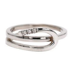 Bague en or blanc et diamants - Castafiore