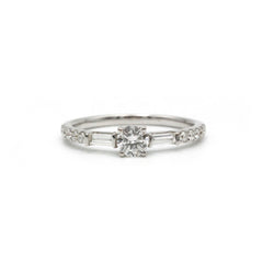 Bague en or blanc et diamants - Castafiore