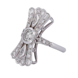 Bague en or blanc et diamants - Castafiore