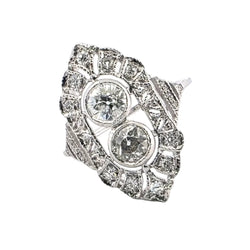 Bague en or blanc et diamants - Castafiore
