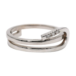 Bague en or blanc et diamants - Castafiore