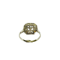 Bague en or blanc et diamants - Castafiore