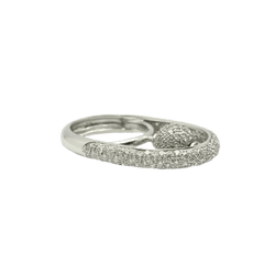 Bague en or blanc et diamants - Castafiore