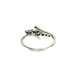 Bague en or blanc et diamants - Castafiore
