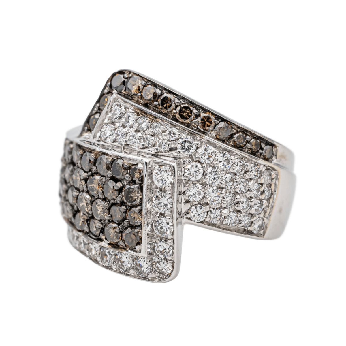 Bague en or blanc et diamants - Castafiore
