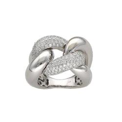 Bague en or blanc et diamants - Castafiore