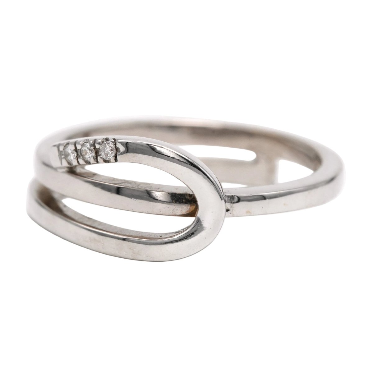 Bague en or blanc et diamants - Castafiore