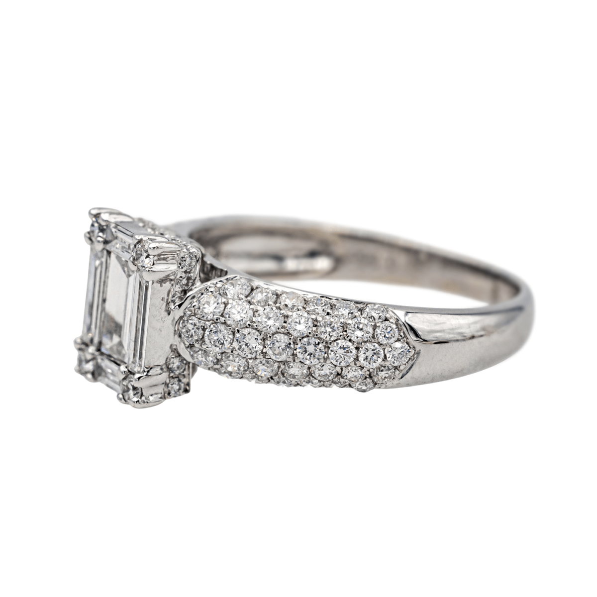 Bague en or blanc et diamants - Castafiore