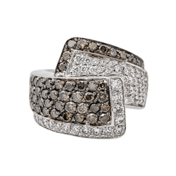 Bague en or blanc et diamants - Castafiore