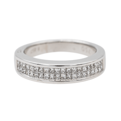 Bague en or blanc et diamants - Castafiore