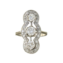 Bague en or blanc et diamants - Castafiore