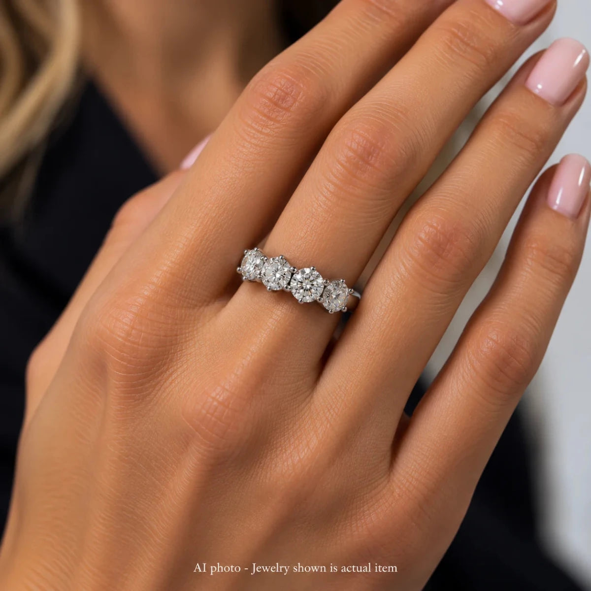 Bague en or blanc et diamants - Castafiore