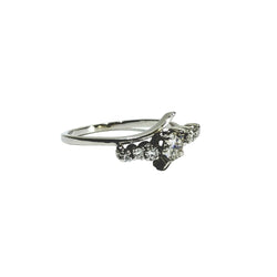 Bague en or blanc et diamants - Castafiore