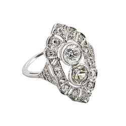 Bague en or blanc et diamants - Castafiore