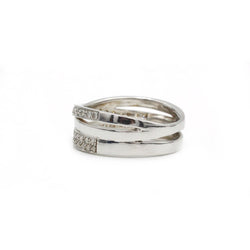 Bague en or blanc et diamants - Castafiore