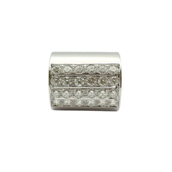 Bague en or blanc et diamants - Castafiore