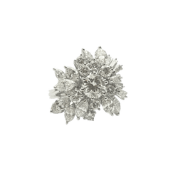 Bague en or blanc et diamants - Castafiore