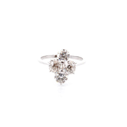 Bague en or blanc et diamants - Castafiore