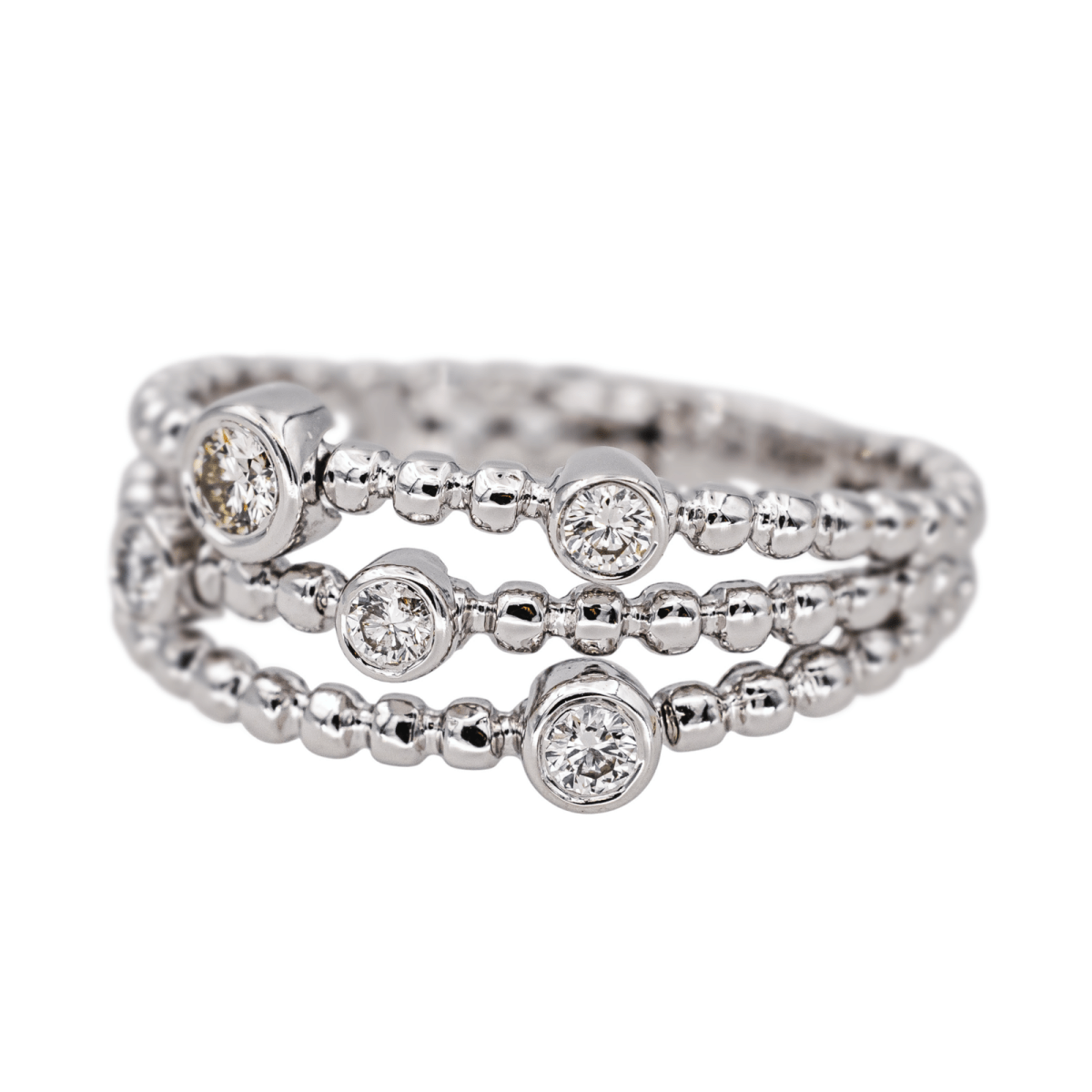 Bague en or blanc et diamants - Castafiore