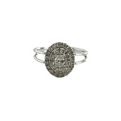 Bague en or blanc et diamants - Castafiore
