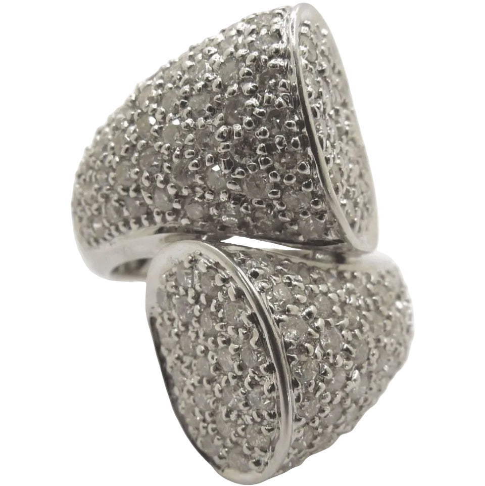 Bague en or blanc et diamants - Castafiore