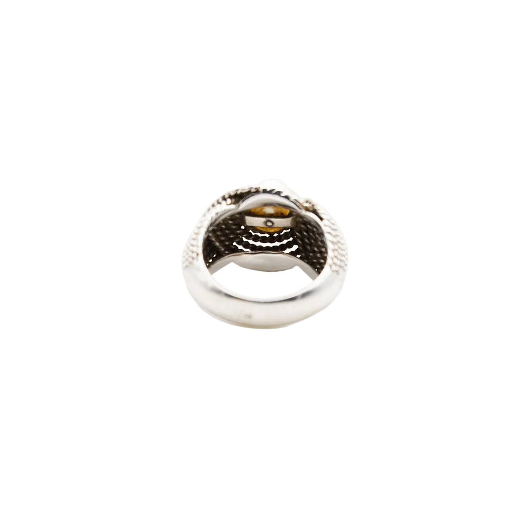 Bague en or blanc et perle - Castafiore