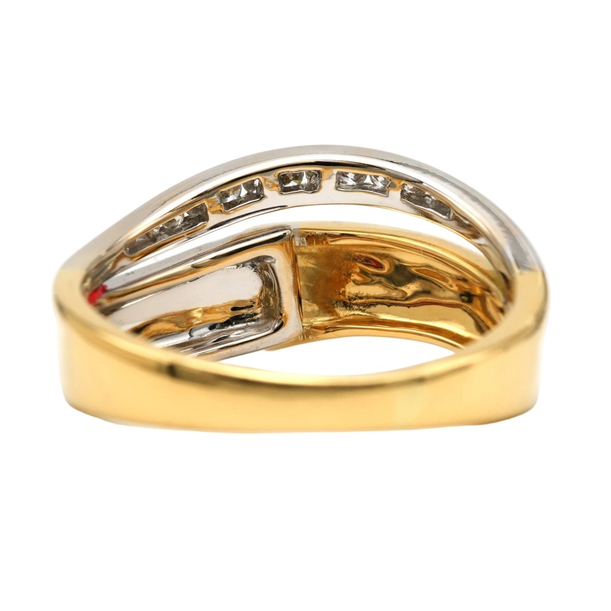 Bague en or blanc, or jaune et diamants - Castafiore